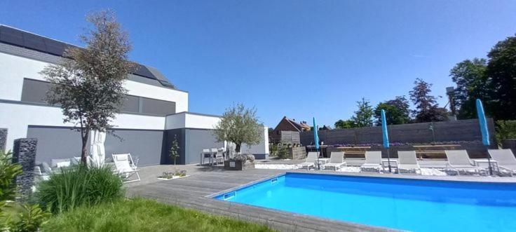 Villa Blue Garden B&B Vlaamse Ardennen Nabij Pairi Daiza Grammont Extérieur photo